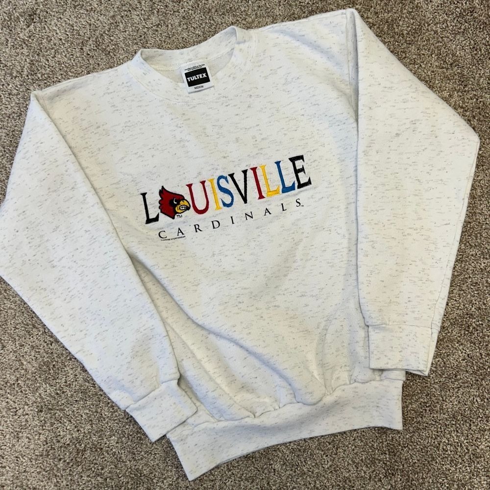 Vintage Louisville Cardinals Crewneck Sweatshirt Men‎ Size Medium Tultex